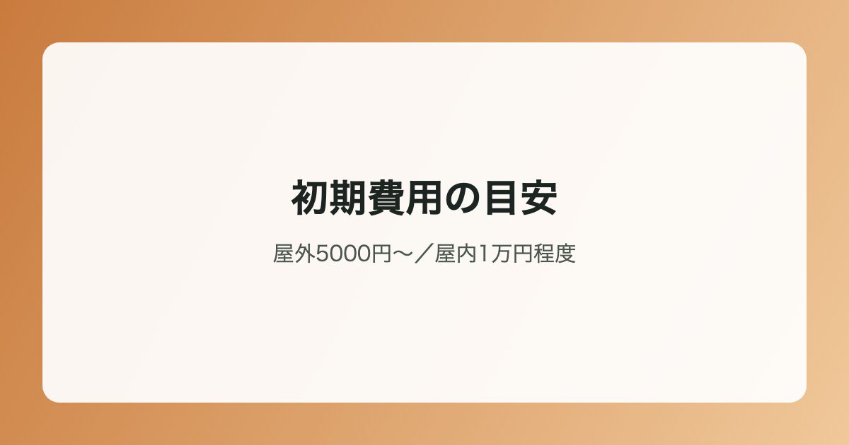 初期費用の目安イラスト